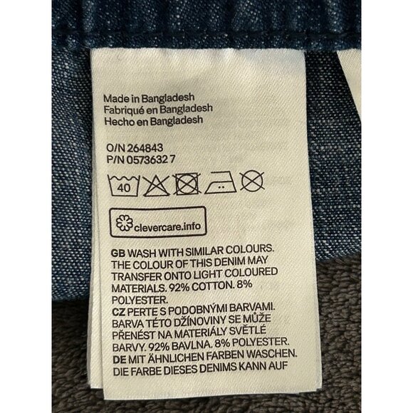 Toddler Pull-On Denim Shorts Elastic Waist US 3-4 Years - Picture 6 of 6